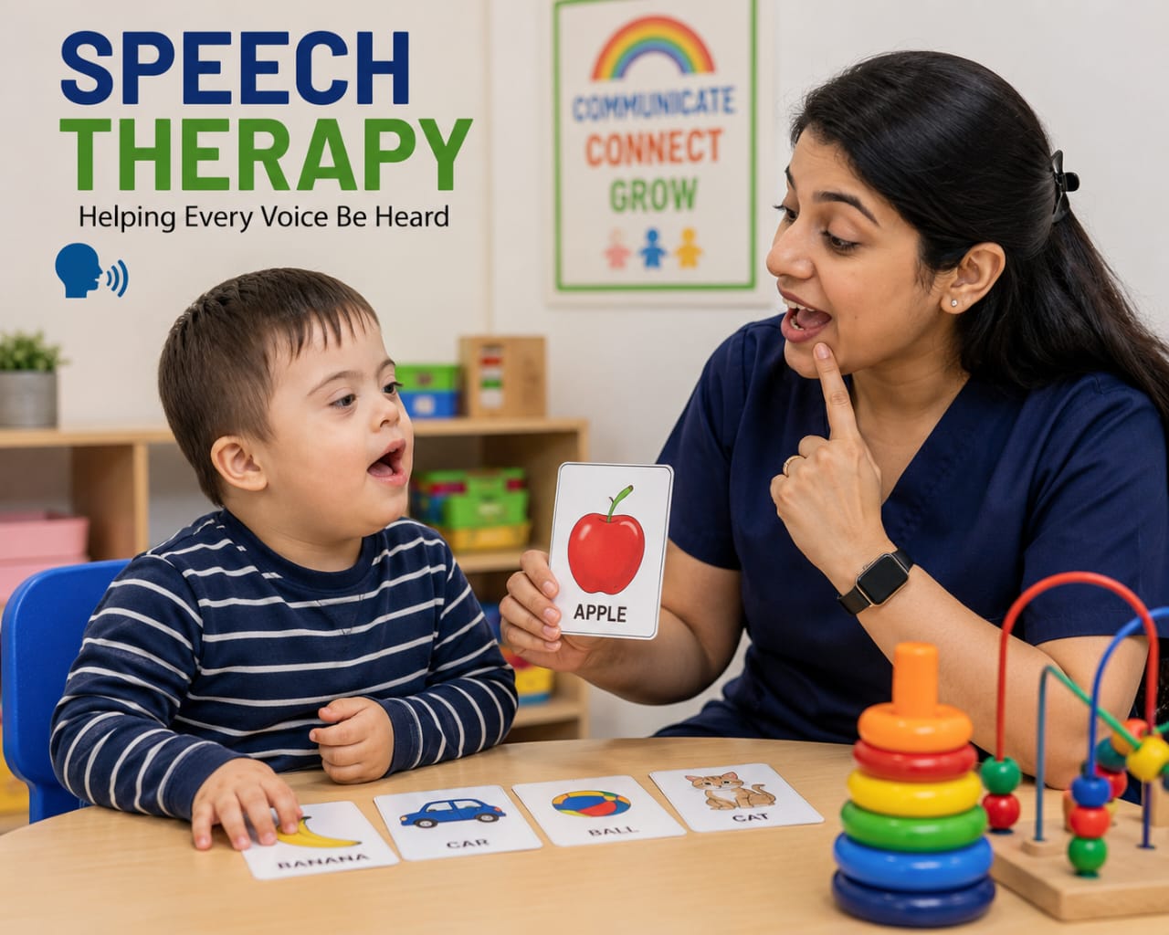 Child hearing assessment at speech therapy clinic Bijnor